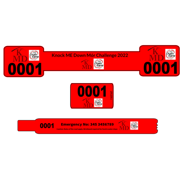 Bike Seat Post Sticker, Helmet Sticker and Wristband - Olympic Triathlon Pack