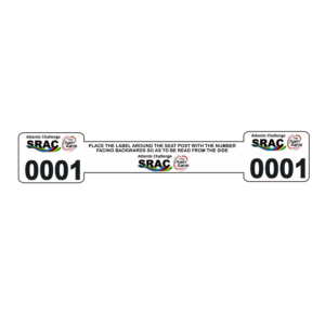 Bike Seat Post Sticker for Sportive and Cycling events